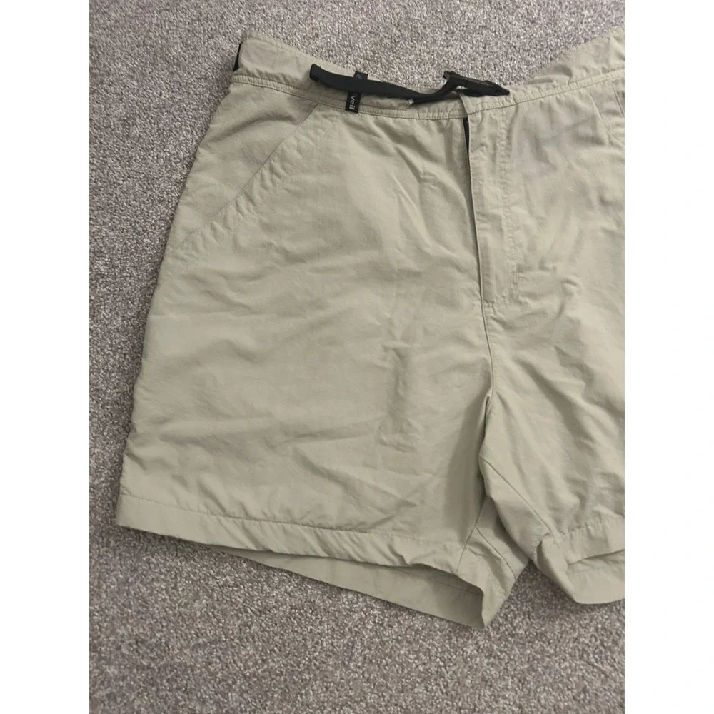Cloudveil Hiking Shorts Mens 38 Tan Excellent Supplex Nylon Belted Cargo Trail